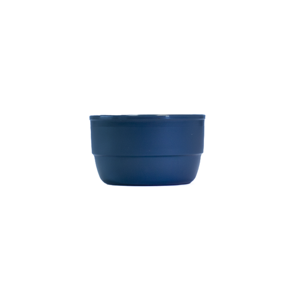 Bol à soupe bleu – vue latérale|Blue soup bowl – side view
