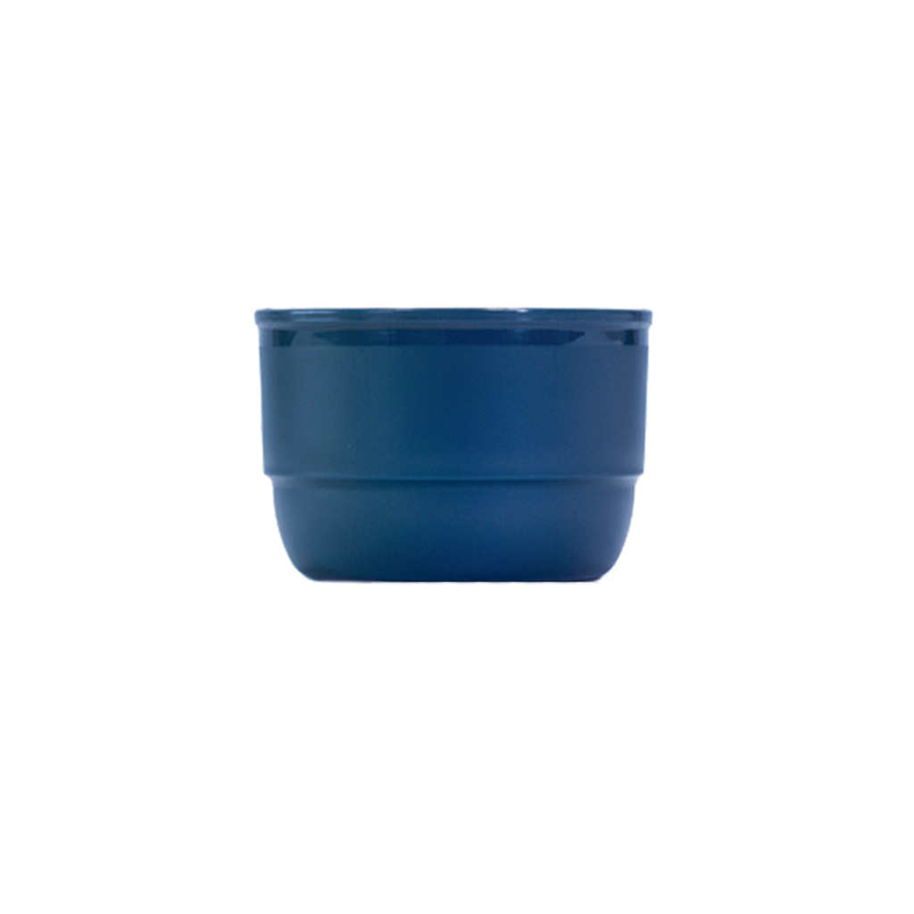 Bol à soupe bleu (grand) – vue latérale|Large blue soup bowl – side view