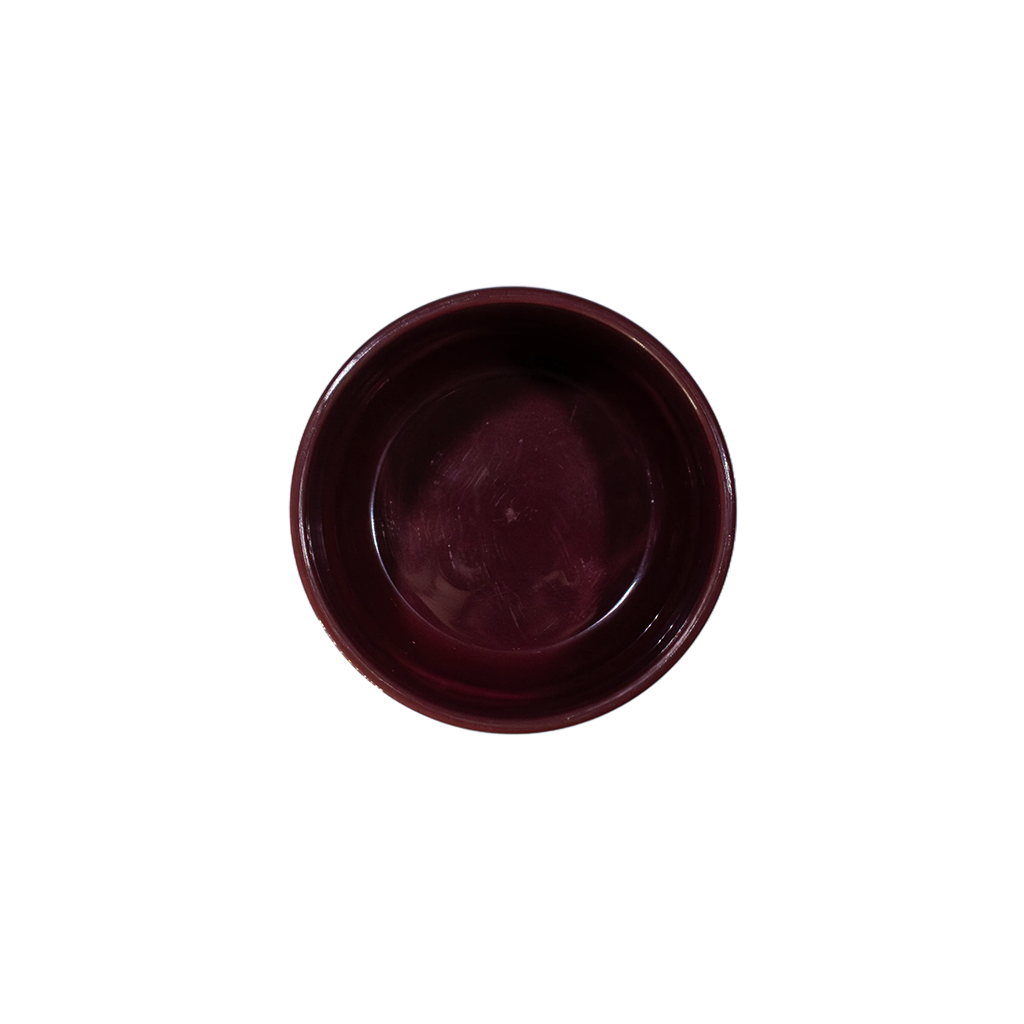 Bol à soupe rouge (grand) – vue en angle supérieur|Large red soup bowl – top angle view